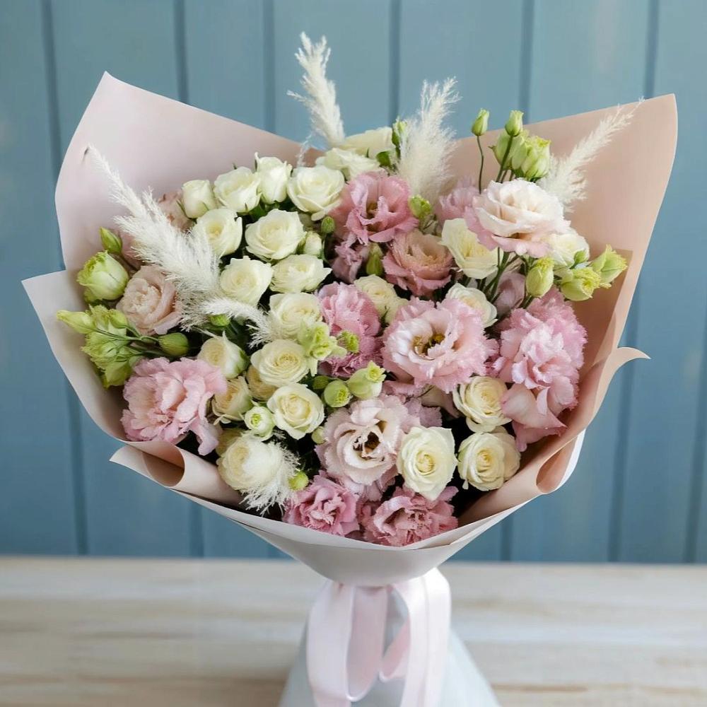 Букет цветов из: Альстромерии и Розы в Кондрово