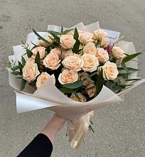 Букет Кремовые розы Латте в Кондрово