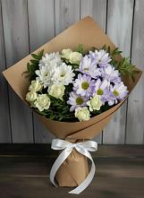 Букет цветов из:  Хризантемы и Розы в Кондрово