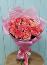 Букет 15 Розовых роз Равель в Кондрово