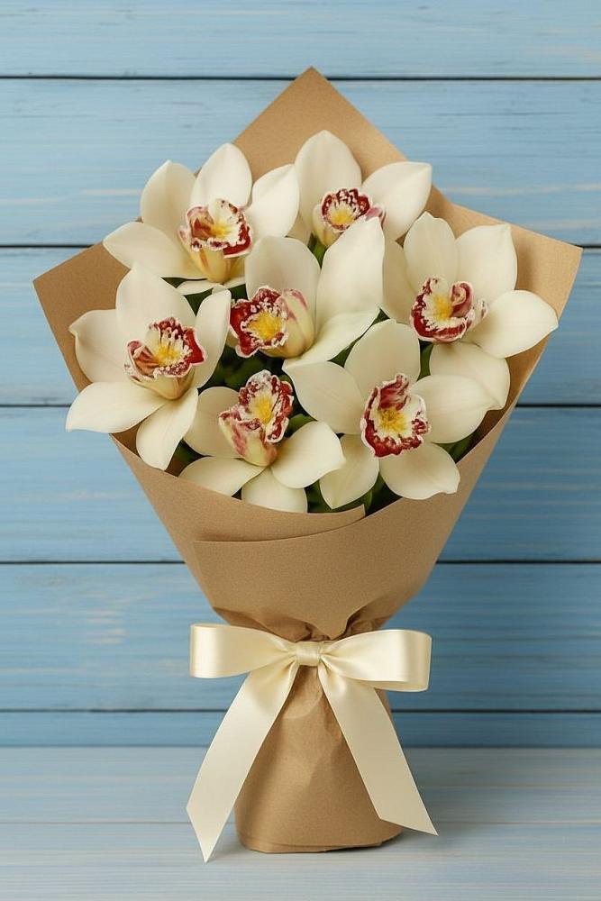 Букет цветов из: Орхидеи и Розы в Кондрово