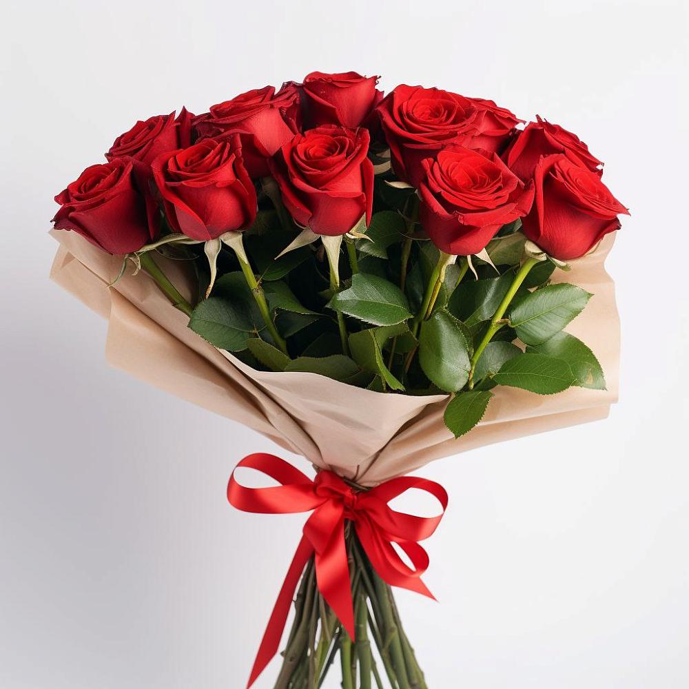 Букет 11 Красных роз Эдлесс Лав в Кондрово